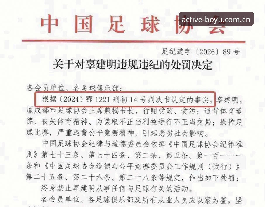足协第三批禁足名单复盘教程：博鱼体育账号登录查看终身与五年禁足差异
